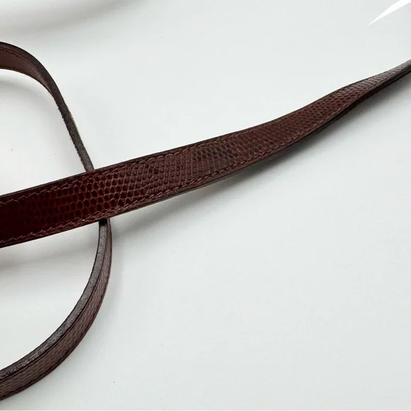 Salvatore Ferragamo Vara Ribbon Plate 2-WAY Bag 9.5 inch Brown Embossed Leather - Picture 12 of 15